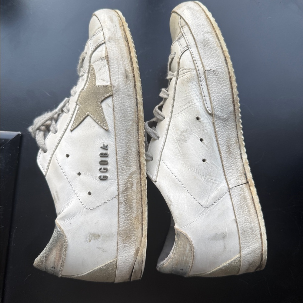 Golden Goose White Superstar Sneakers - Picture 3 of 5